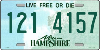 NH license plate 1214157