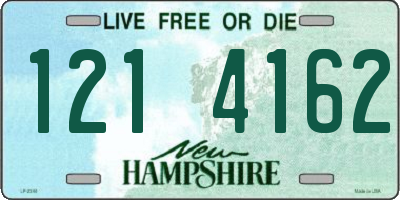 NH license plate 1214162