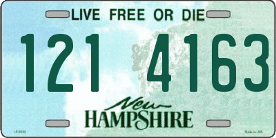 NH license plate 1214163