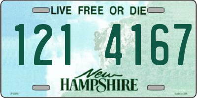 NH license plate 1214167