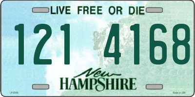 NH license plate 1214168
