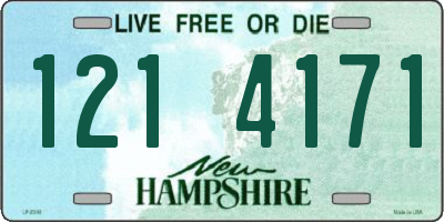 NH license plate 1214171