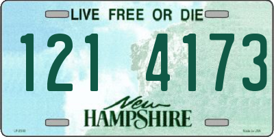 NH license plate 1214173