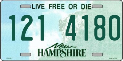 NH license plate 1214180