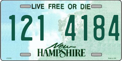 NH license plate 1214184