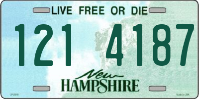 NH license plate 1214187