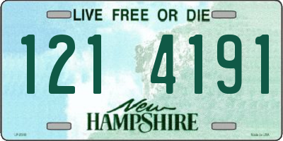 NH license plate 1214191