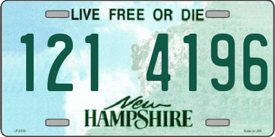 NH license plate 1214196