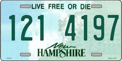 NH license plate 1214197