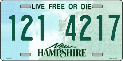 NH license plate 1214217