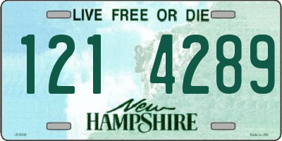 NH license plate 1214289