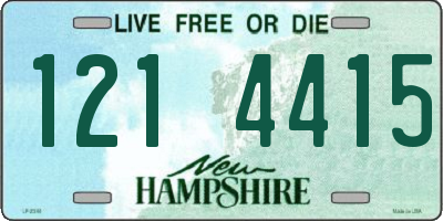 NH license plate 1214415