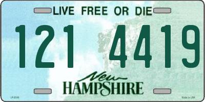 NH license plate 1214419