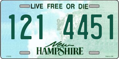 NH license plate 1214451