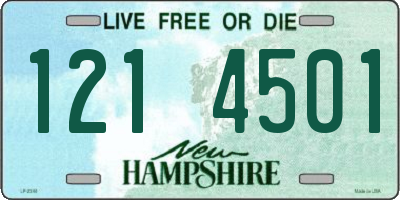 NH license plate 1214501