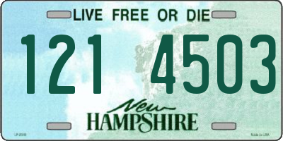 NH license plate 1214503