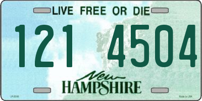 NH license plate 1214504
