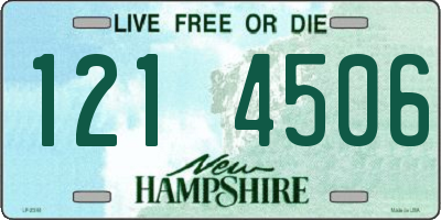 NH license plate 1214506