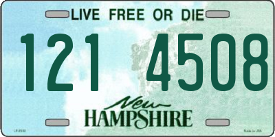 NH license plate 1214508