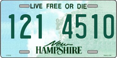 NH license plate 1214510