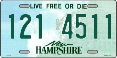 NH license plate 1214511