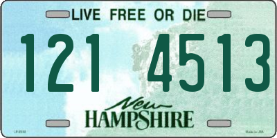 NH license plate 1214513