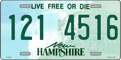 NH license plate 1214516