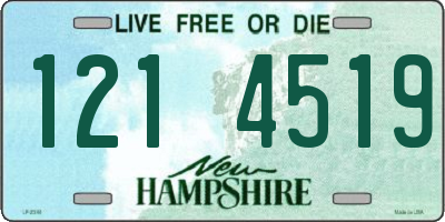 NH license plate 1214519