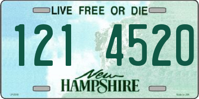 NH license plate 1214520