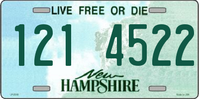 NH license plate 1214522