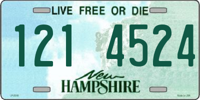 NH license plate 1214524