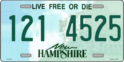 NH license plate 1214525