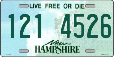 NH license plate 1214526