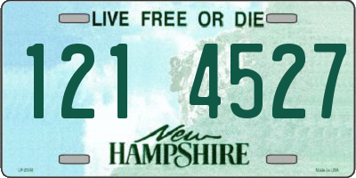 NH license plate 1214527