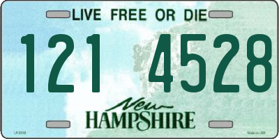 NH license plate 1214528