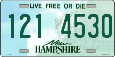 NH license plate 1214530