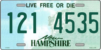 NH license plate 1214535