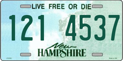 NH license plate 1214537