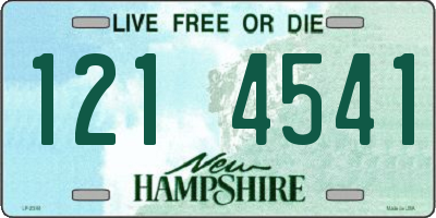 NH license plate 1214541