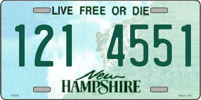 NH license plate 1214551