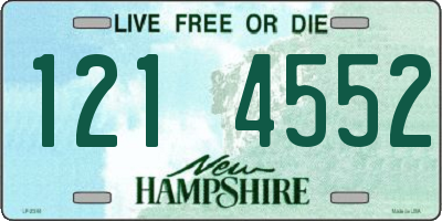 NH license plate 1214552