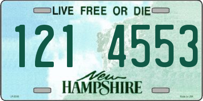 NH license plate 1214553