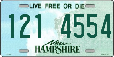 NH license plate 1214554