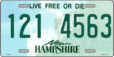 NH license plate 1214563