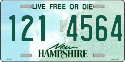 NH license plate 1214564