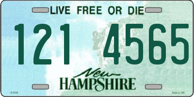NH license plate 1214565