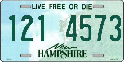 NH license plate 1214573