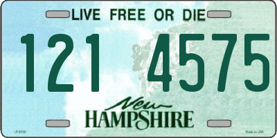 NH license plate 1214575