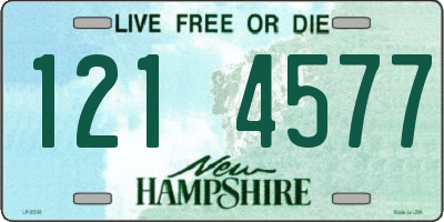 NH license plate 1214577