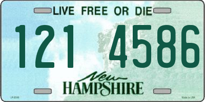 NH license plate 1214586